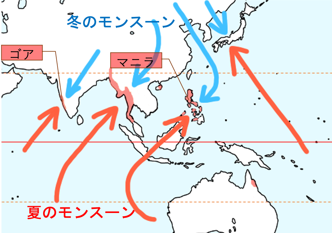 熱帯モンスーン気候(Am)とは!? 特徴を簡単に覚える方法! | 受験地理短期マスター塾